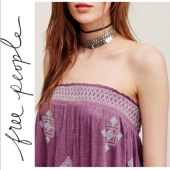 NWOT Free people Boho Tube Top - Picture 3 of 13